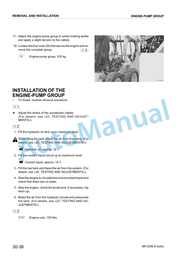 Komatsu SK1026-5 Turbo Skid Steer Loader Shop Manual WEBM006000-5