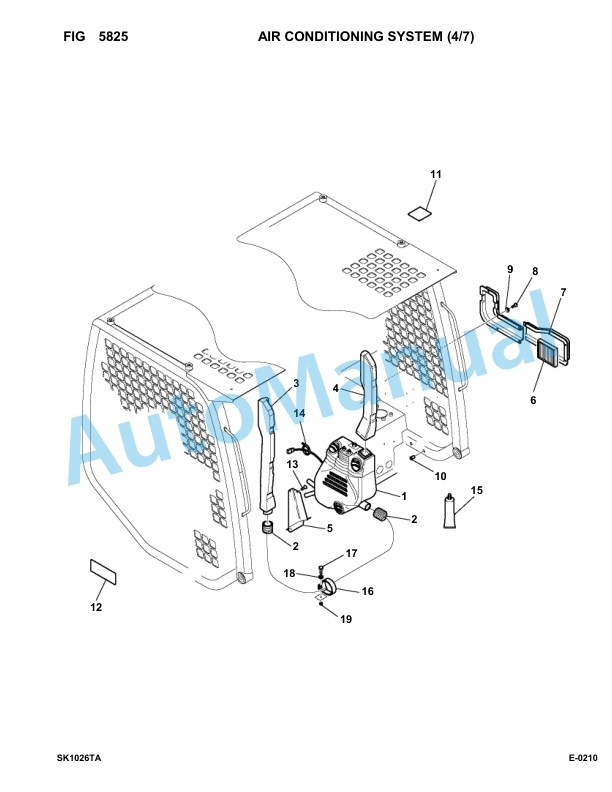 Komatsu SK1026-5 Turbo USA Skid Loader Parts Manual 37CTF50001-Up-3