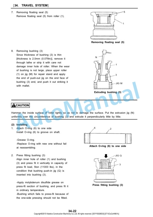 Komatsu SK135SR-3, SK135SRLC-3, SK140SRL-3 Hydraulic Excavator Shop Manual S5YY0028E03-4