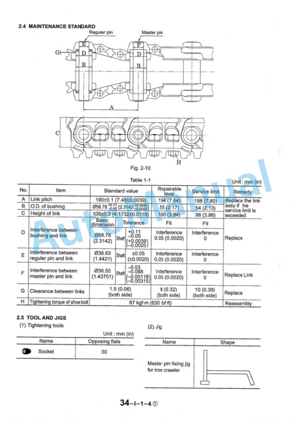 Komatsu SK230-6E, SK230LC-6E, SK250-6E, SK250LC-6E, SK250NLC-6E Hydraulic Excavator Shop Manual S5LQ0012E-4