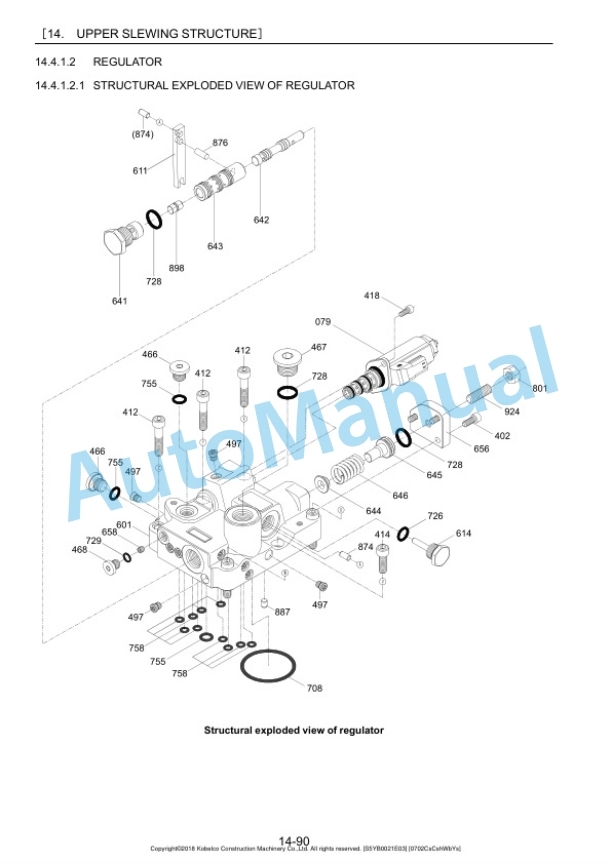 Komatsu SK230SRLC-5 Hydraulic Excavator Shop Manual S5YB0021E03-3
