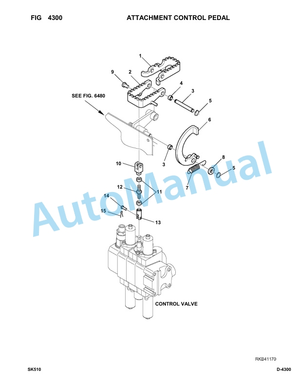 Komatsu SK510-5 Skid Loader Parts Manual 37DF00001-up-3