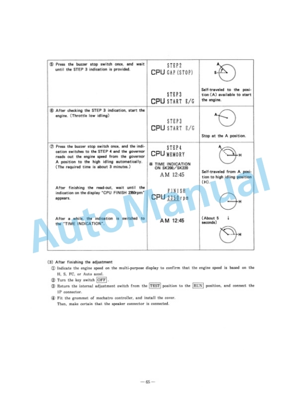 Komatsu SK60V, SK100V, SK120V, SK120LCV, SK200V, SK200LCV, SK220V, SK220LCV Hydraulic Excavator Service Manual S7L00017E-3