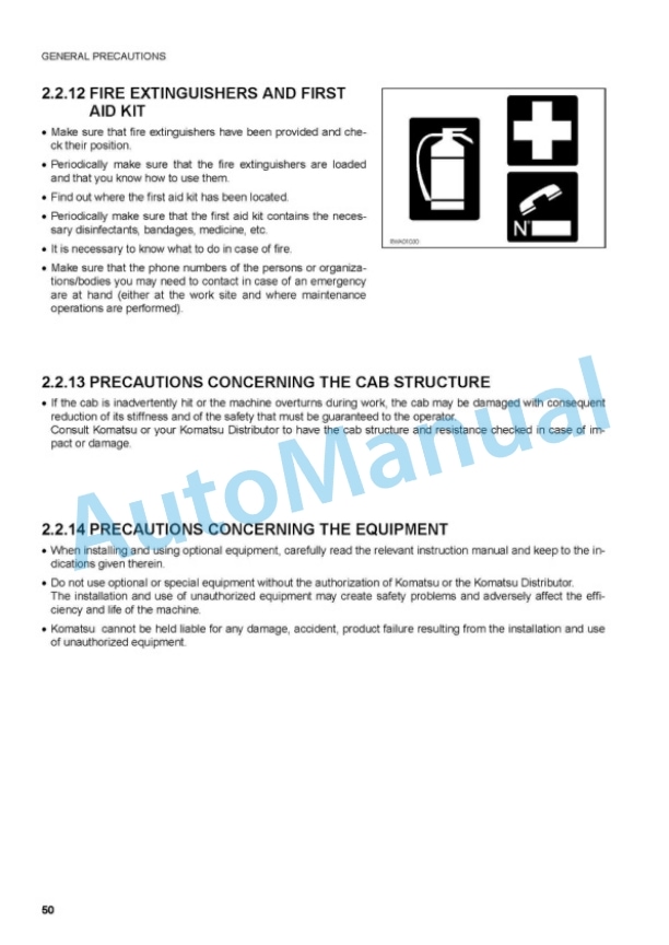 Komatsu SK714-5, SK815-5, SK815-5 Turbo Skid Steer Loader Shop Manual WEBM005600-4