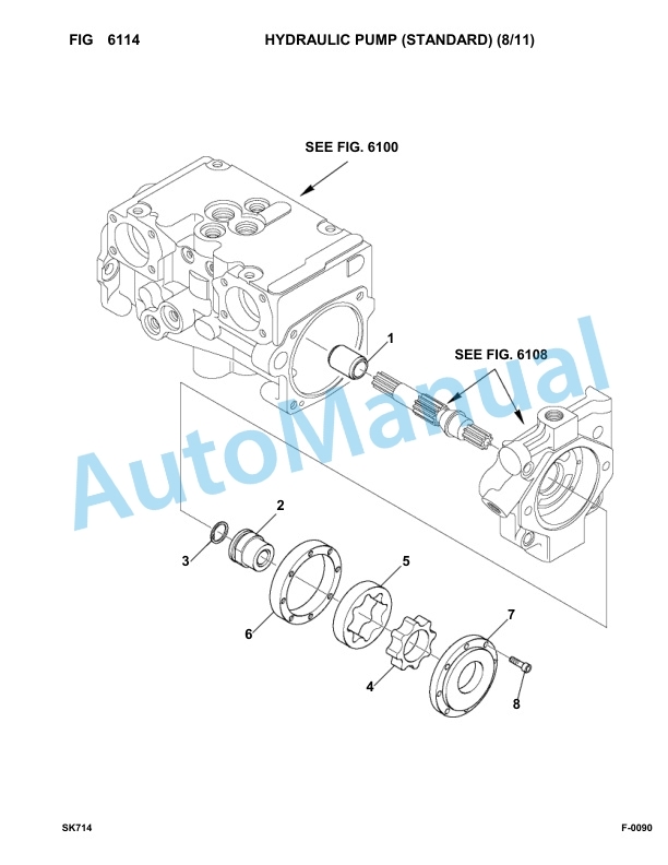 Komatsu SK714-5 Skid Loader Parts Manual 37AF00004-UP-3