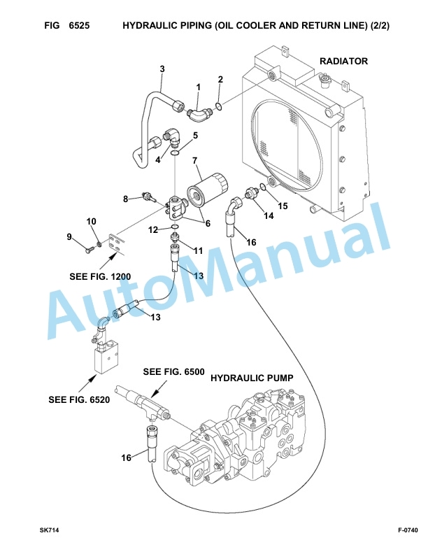 Komatsu SK714-5 Skid Loader Parts Manual 37AF00004-UP-5