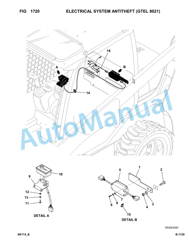 Komatsu SK714-5 Skid Loader Parts Manual F04859-up-2