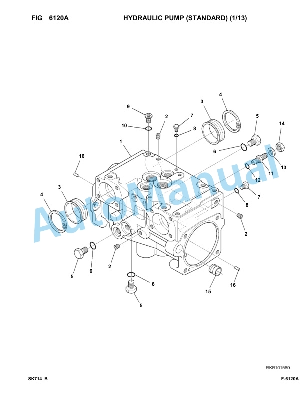 Komatsu SK714-5 Skid Loader Parts Manual F04859-up-3
