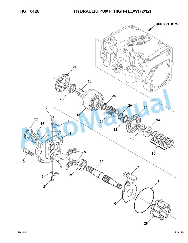 Komatsu SK815-5 Skid Loader Parts Manual 37BF00006-UP-3