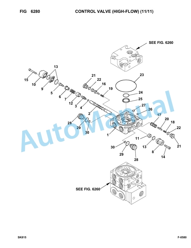 Komatsu SK815-5 Skid Loader Parts Manual 37BF00006-UP-4