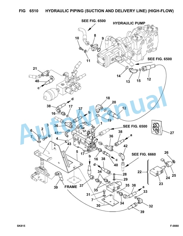 Komatsu SK815-5 Skid Loader Parts Manual 37BF00006-UP-5