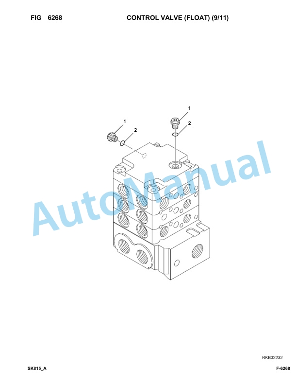 Komatsu SK815-5 Skid Loader Parts Manual 37BF00902-UP-4