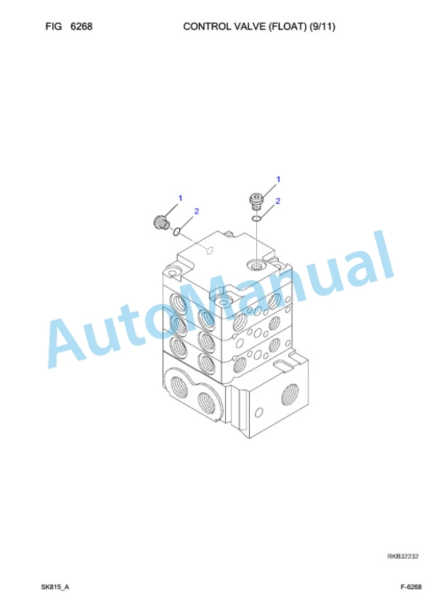 Komatsu SK815-5 Skid Steer Loader Parts Manual 37BF00902-4