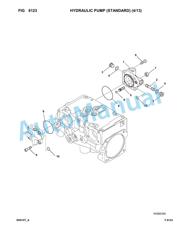 Komatsu SK815-5 Turbo Skid Loader Parts Manual 37BTF00224-Up-3