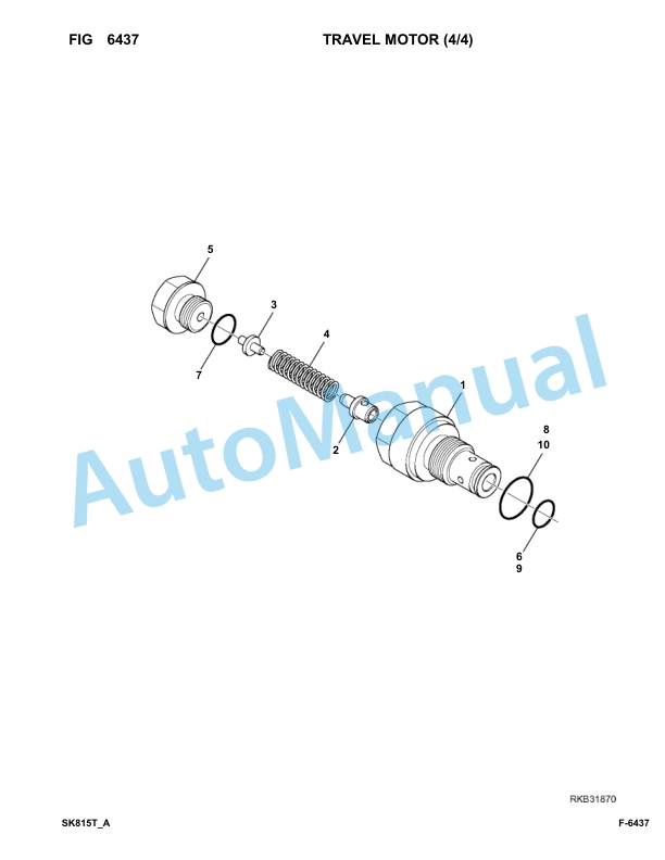 Komatsu SK815-5 Turbo Skid Loader Parts Manual 37BTF00224-Up-5
