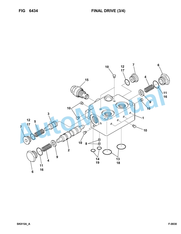 Komatsu SK815-5 Turbo USA Skid Loader Parts Manual 37BF00902-up-5