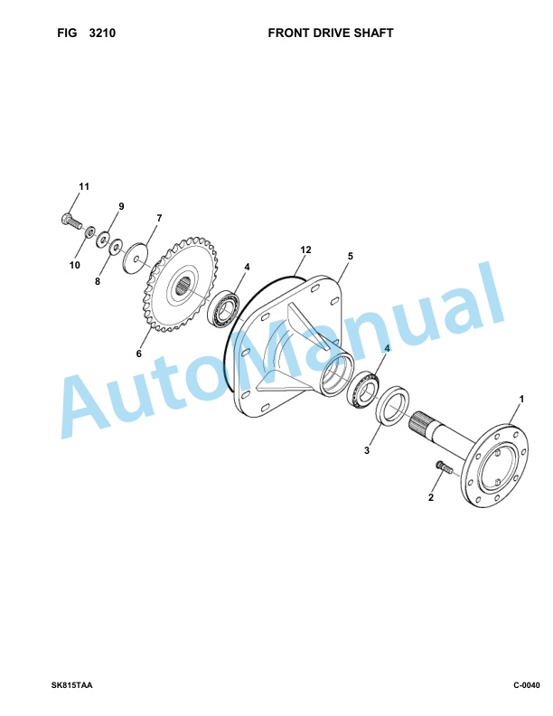 Komatsu SK815-5 Turbo USA Skid Loader Parts Manual 37BTF00224-up-2