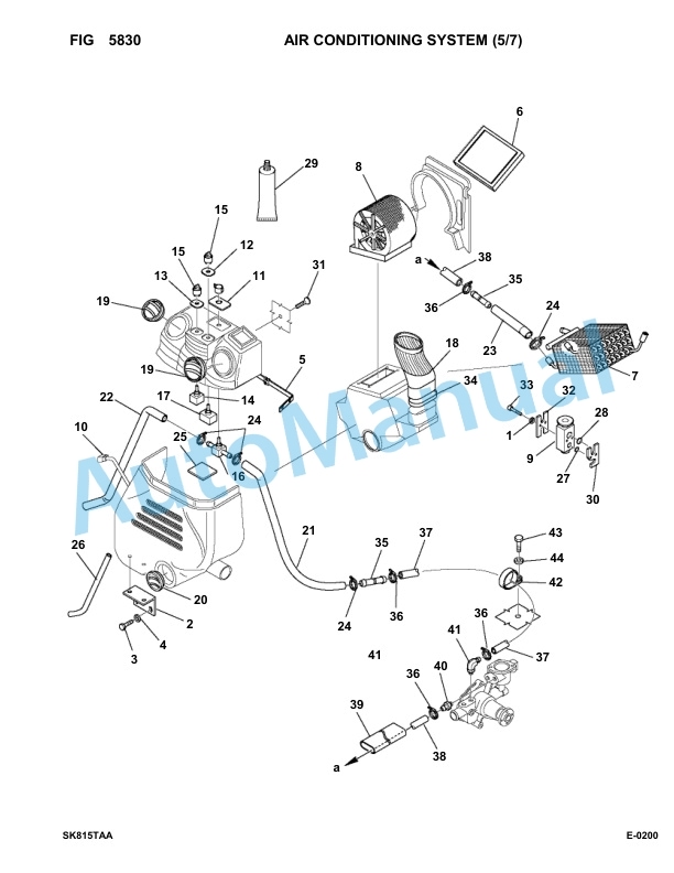 Komatsu SK815-5 Turbo USA Skid Loader Parts Manual 37BTF00224-up-3