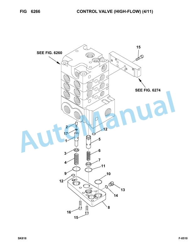 Komatsu SK818-5 Skid Loader Parts Manual 37BF50003-UP-4
