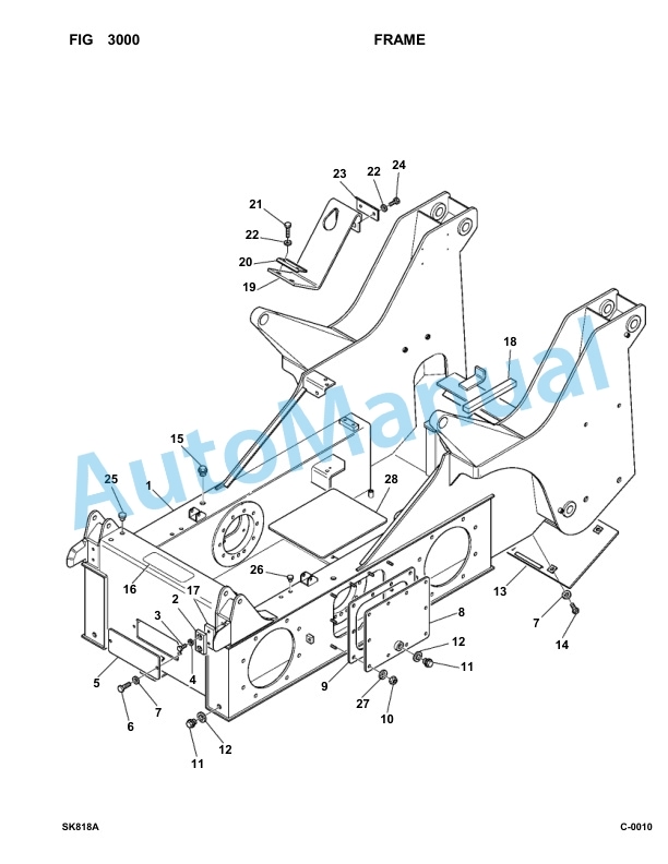 Komatsu SK818-5 USA Skid Loader Parts Manual 37BF50003-up-2