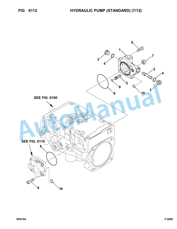 Komatsu SK818-5 USA Skid Loader Parts Manual 37BF50003-up-3