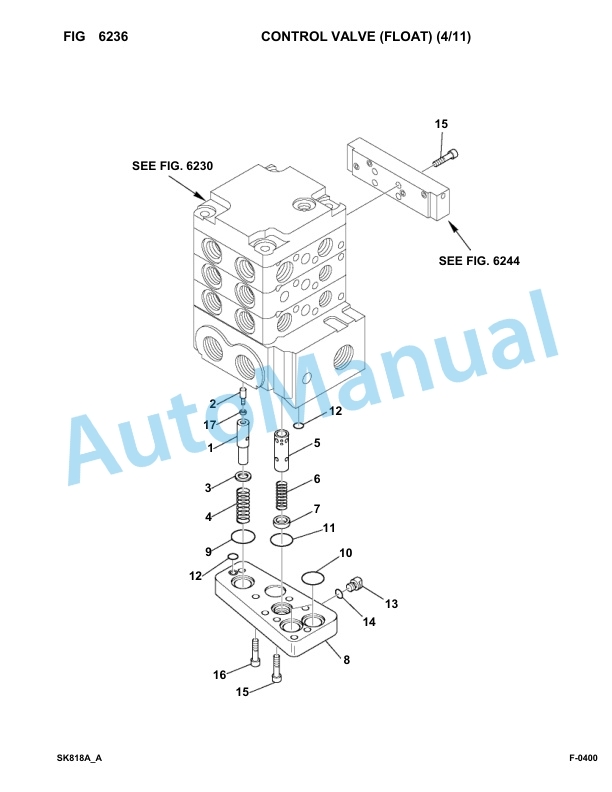 Komatsu SK818-5 USA Skid Loader Parts Manual 37BF50111-up-4