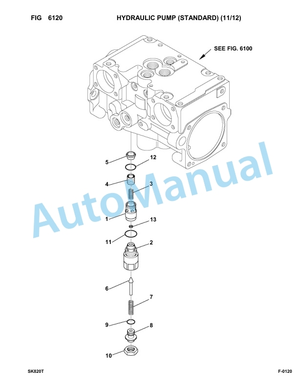 Komatsu SK820-5 Turbo Skid Loader Parts Manual 37BTF50003-up-3