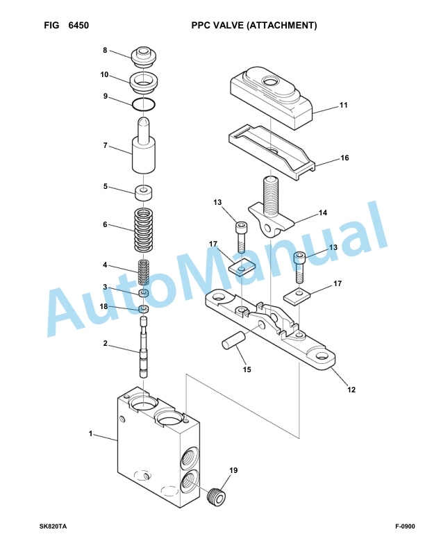 Komatsu SK820-5 Turbo USA Skid Loader Parts Manual 37BTF50003-up-5