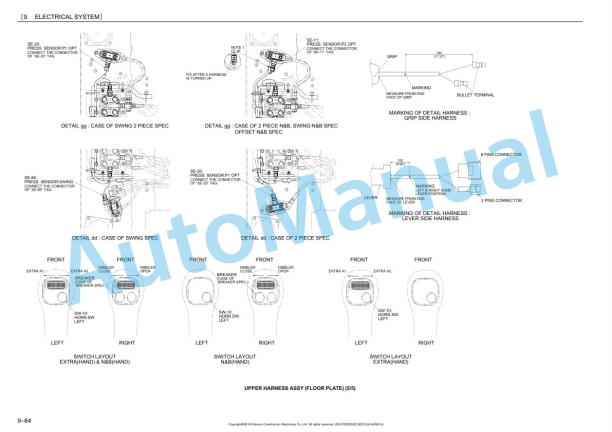 Komatsu SK85CS-7 Hydraulic Excavator Shop Manual S5LF0022E02-2