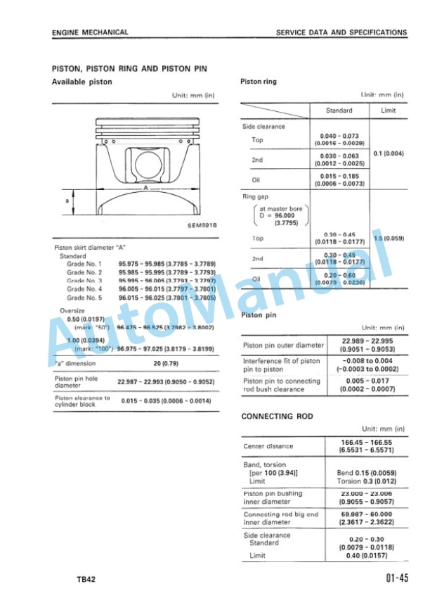 Komatsu TB42 Gasoline Engine Shop Manual TP42-BE1-3