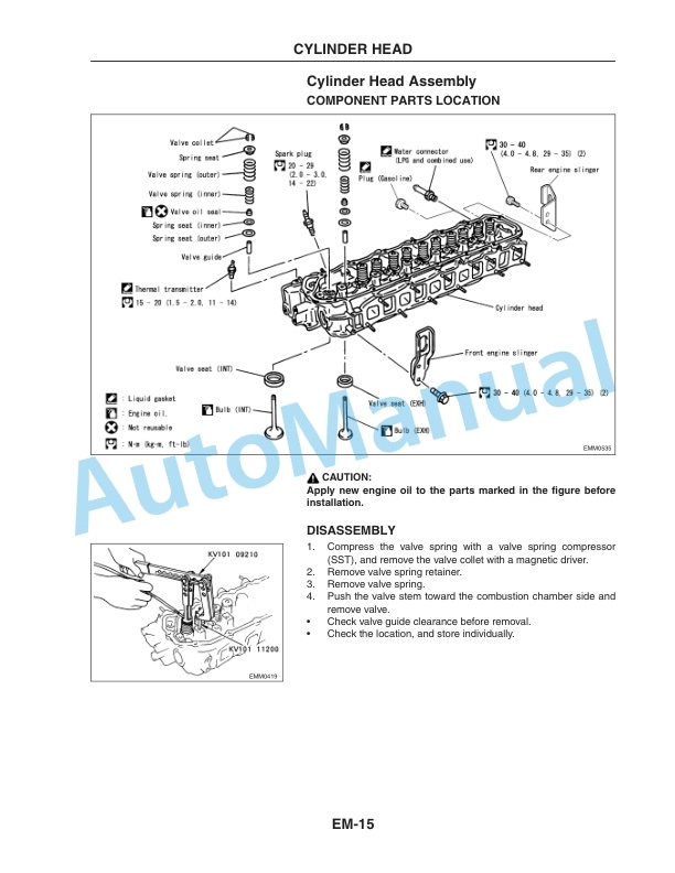 Komatsu TB45 Gasoline Engine Service Manual SM208-2