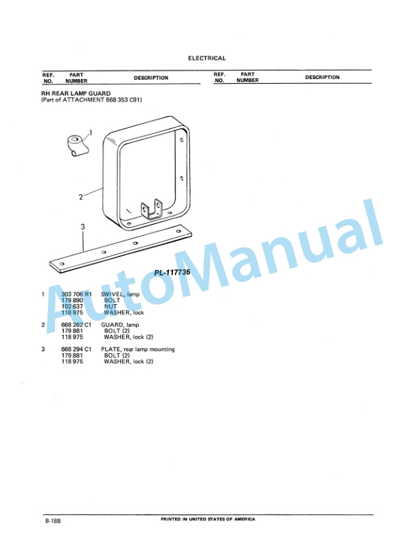 Komatsu TD-7E Crawler Tractor Parts Manual PC-TD7E-2-3