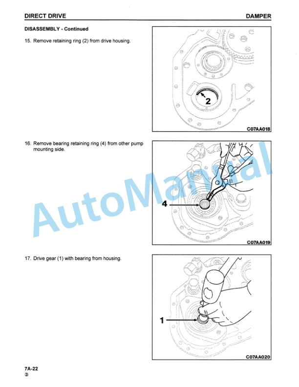 Komatsu TD7H, TD8H, TD9H Crawler Tractor Shop Manual CEBM789H04-2