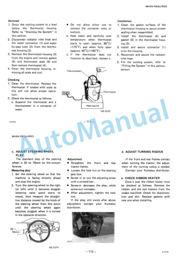 Komatsu W170-2 Wheel Loader Operation and Maintenance Manual SEAM384C00-5