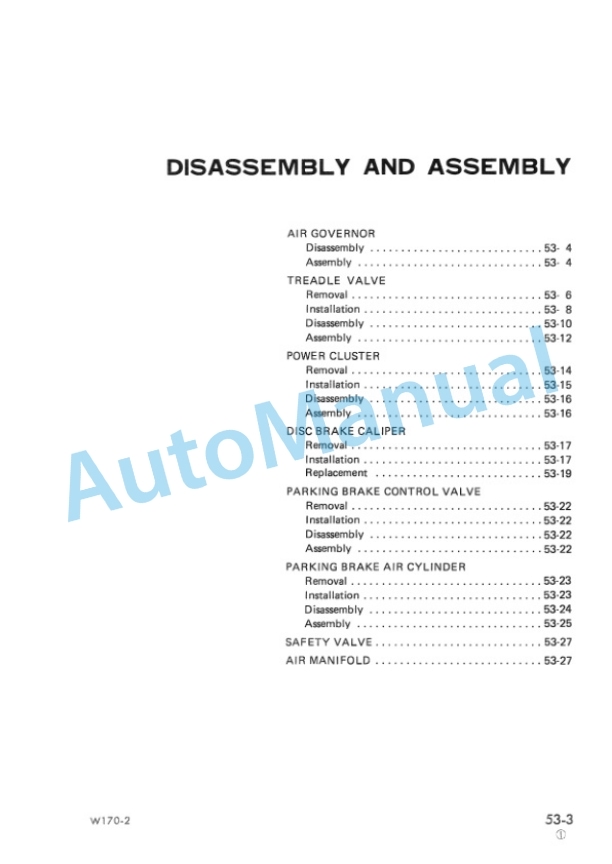 Komatsu W170-2 Wheel Loader Shop Manual SEBM0384C01-4