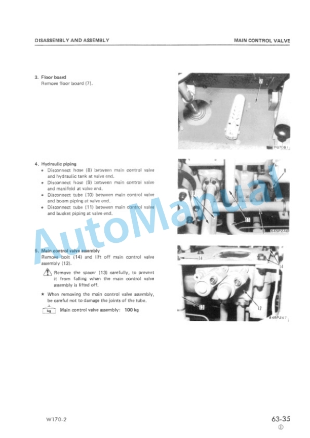 Komatsu W170-2 Wheel Loader Shop Manual SEBM0384C01-5