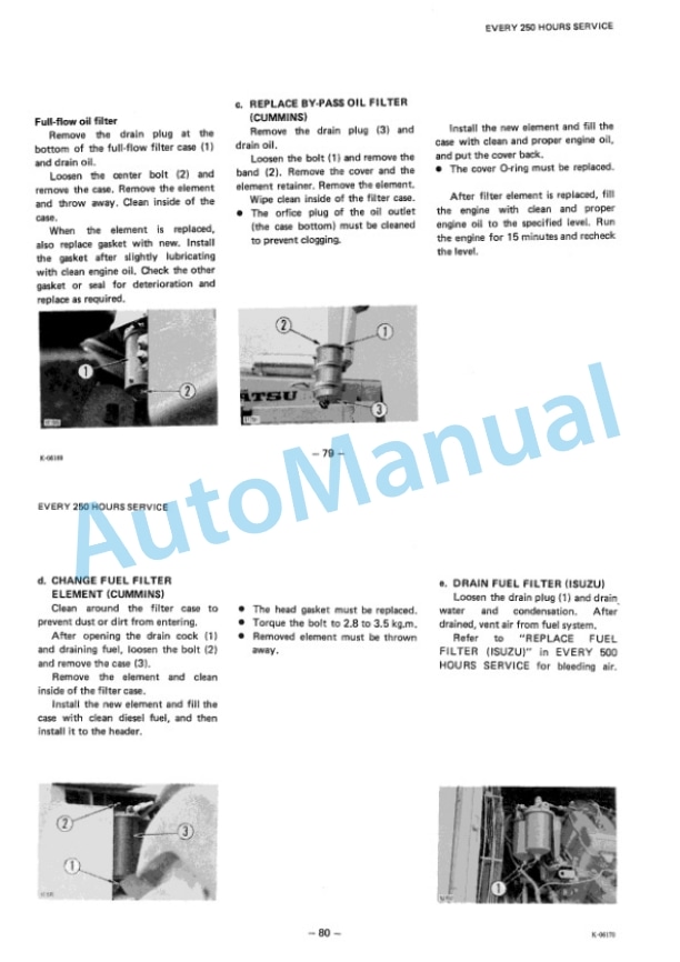 Komatsu W170 Wheel Loader Operation and Maintenance Manual SEAM384A01-4