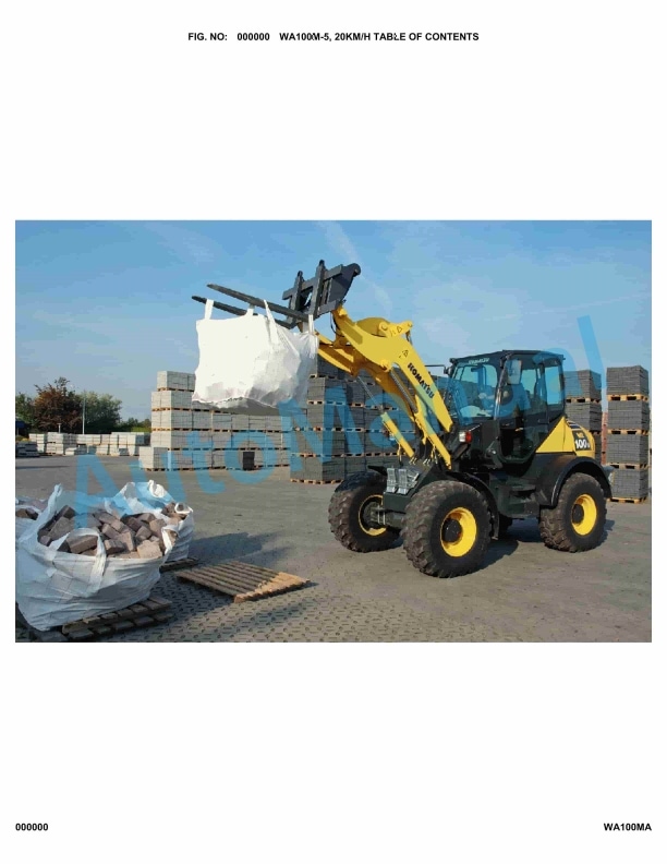 Komatsu WA100M-5 20 km_h Parts Manual WA100MA