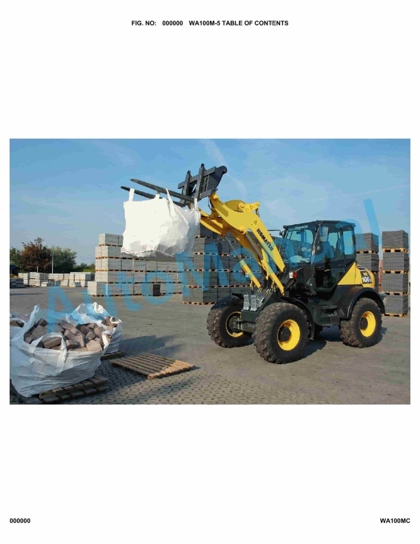 Komatsu WA100M-5 Parts Manual WA100MC