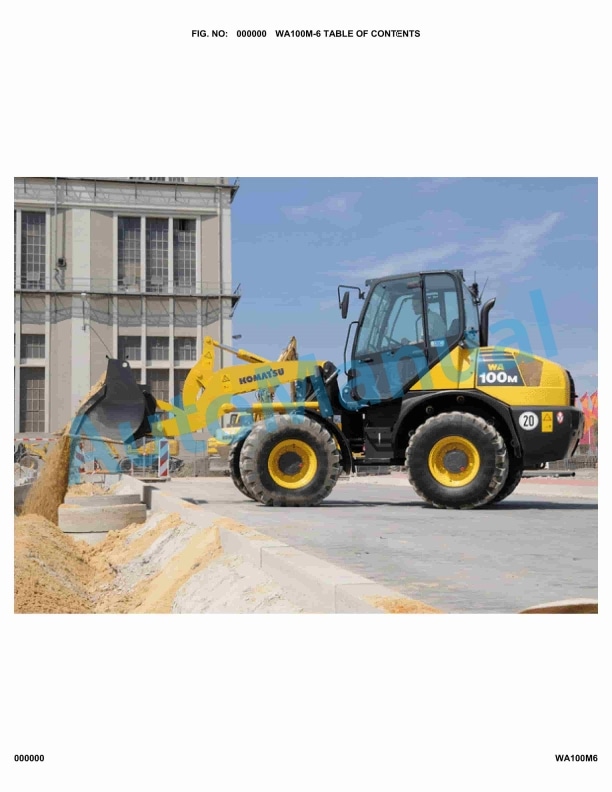 Komatsu WA100M-6 Parts Manual WA100M6