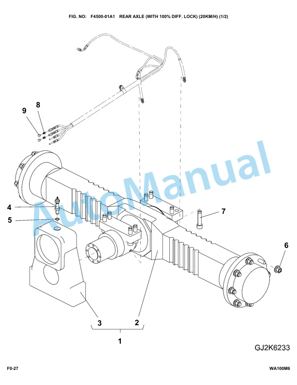 Komatsu WA100M-6 Parts Manual WA100M6-3