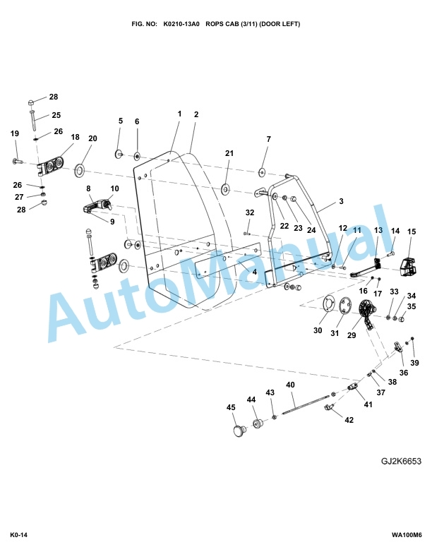 Komatsu WA100M-6 Parts Manual WA100M6-4