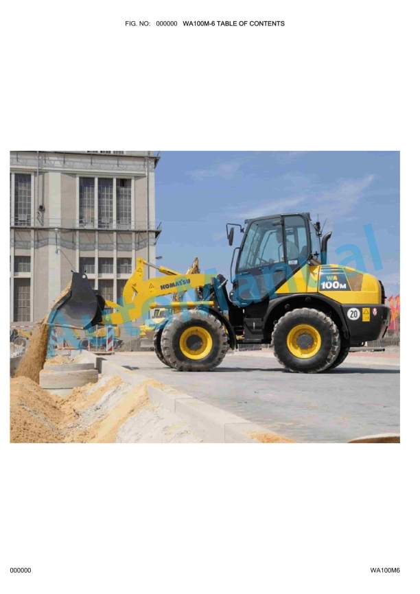 Komatsu WA100M-6 Wheel Loader Parts Manual