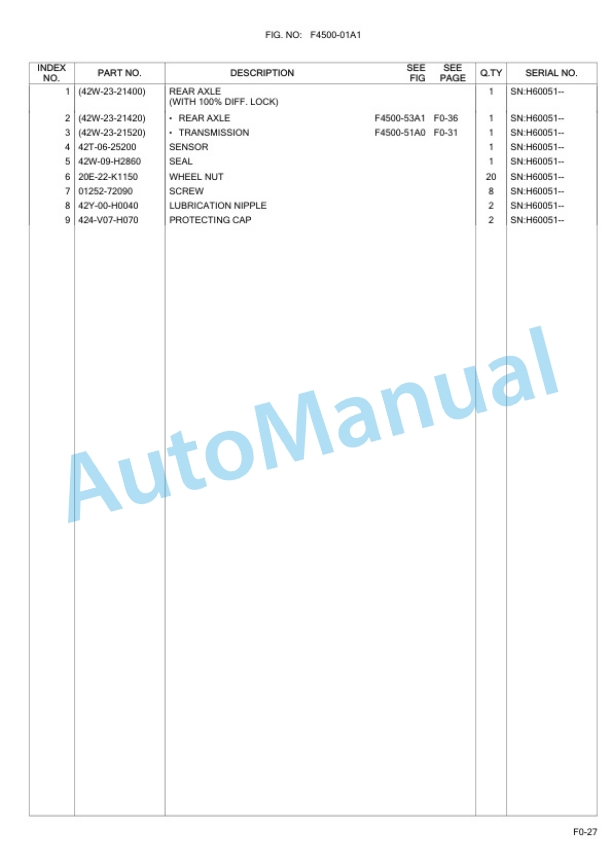 Komatsu WA100M-6 Wheel Loader Parts Manual-3