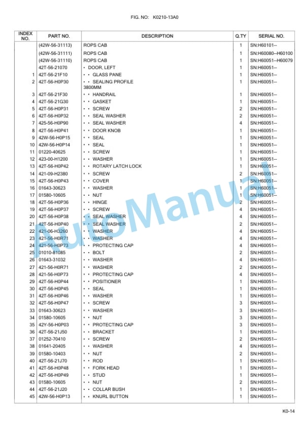Komatsu WA100M-6 Wheel Loader Parts Manual-4