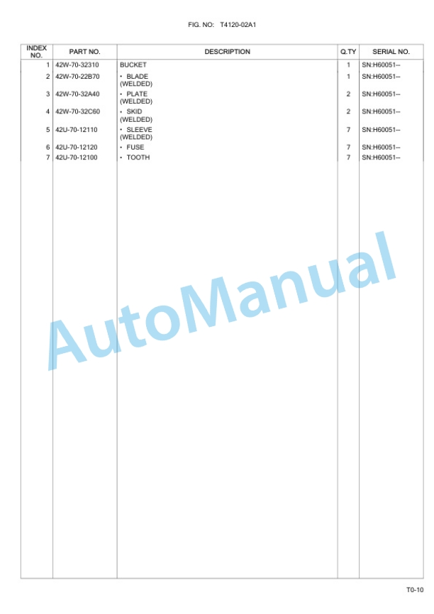 Komatsu WA100M-6 Wheel Loader Parts Manual-5