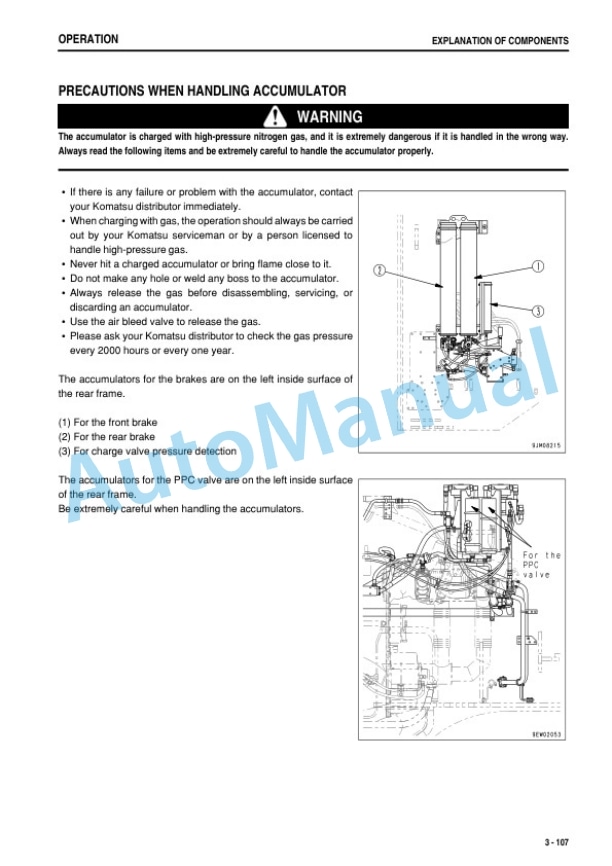 Komatsu WA1200-6 Wheel Loader Operation and Maintenance Manual PEN01915-00-3