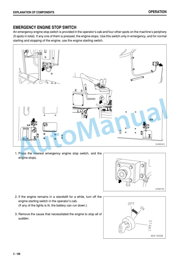 Komatsu WA1200-6 Wheel Loader Operation and Maintenance Manual TEN01113-00-3