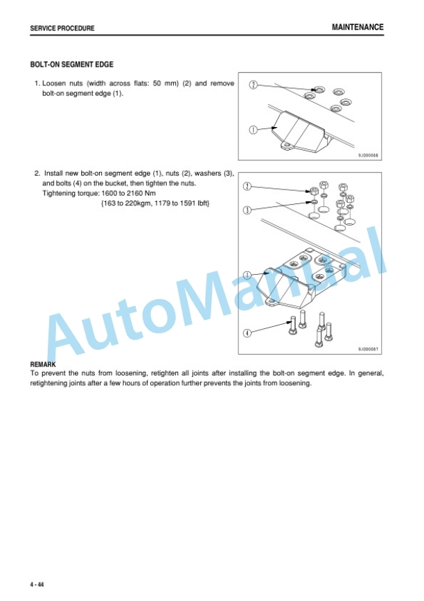 Komatsu WA1200-6 Wheel Loader Operation and Maintenance Manual TEN01113-00-5