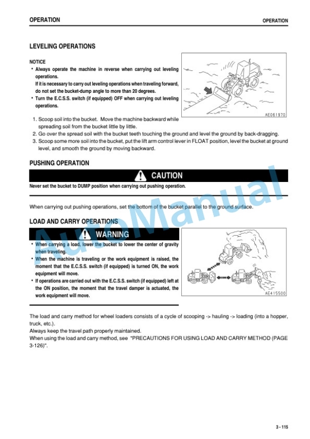 Komatsu WA150-5 Wheel Loader Operation and Maintenance Manual TEN00537-04-4